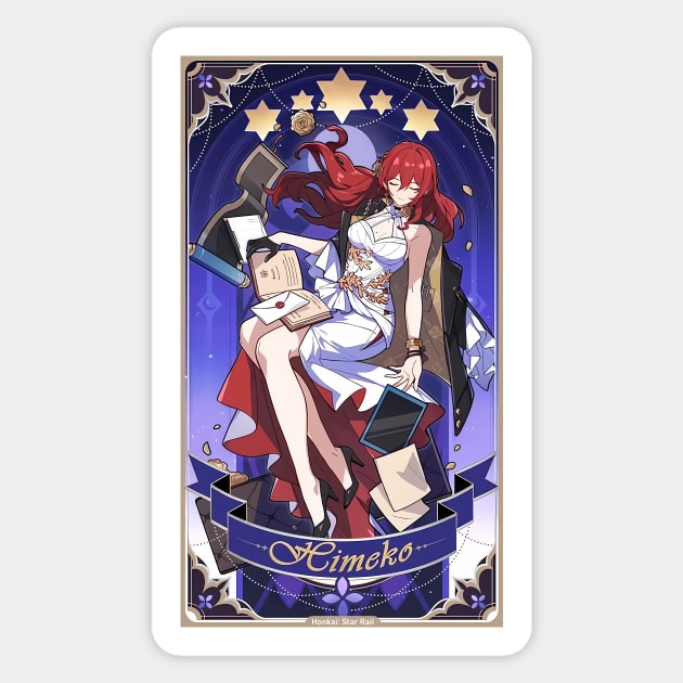 Himeko Revelation Card Honkai Star Rail Sticker by kazatodoesart